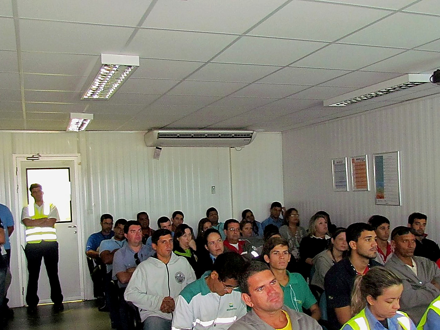 Equipe reunida ao final da palestra de Augusto Dutra